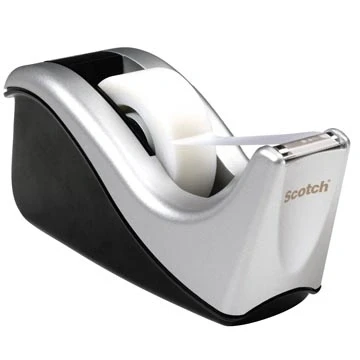 Afbeelding van Plakbandhouder Scotch C60 zilver + 1rol magic tape 19mmx33m