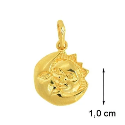 Afbeelding van Blinx Jewels Vergulden Hanger Zon Maan