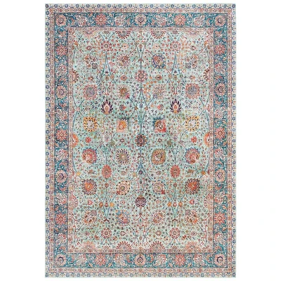Afbeelding van Vloerkleed Mahal Turquoise 80x150cm Perzisch 123vloerkleed.nl is de online webshop voor vloerkleden en woonaccessoires.