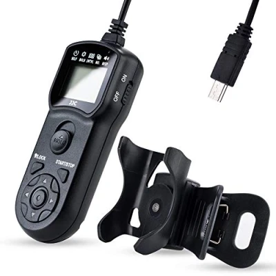 Afbeelding van JJC Multifunctionele timer afstandsbediening met statiefhouderklem voor Sony Alpha A6500, A6300, A7 II, A7R, A7R III, A7S, A7S A9, HX60, HX90, HX300, RX1R RX1R, RX100M5 vervangt
