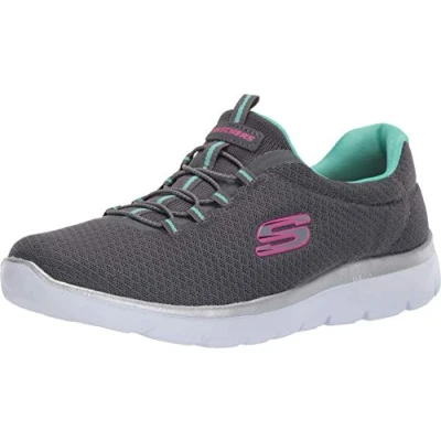 Afbeelding van Skechers SUMMITS damessneaker, grijs antracietgroen, 37 EU