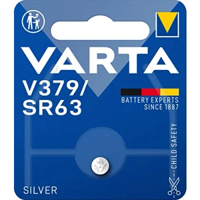 Afbeelding van VARTA batterijen Electronics V379 Lithium knoopcellen SR63 verpakking met 1 knoopcel in originele blisterverpakking van exemplaar