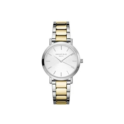 Afbeelding van Rosefield The Tribeca White Sunray TWSSG T63 horloge Horloges Zilverkleur