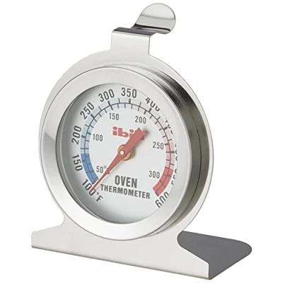 Afbeelding van Ibili 743400 Klassieke oventhermometer, 7 x 6 cm, zilver/wit
