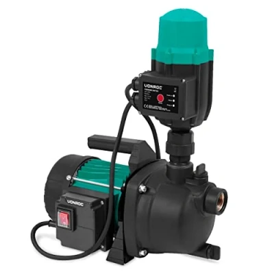 Afbeelding van VONROC Hydrofoorpomp / Automatische pomp 800W 3300l/h Met drukschakelaar Droogloopbeveiliging Voor besproeien