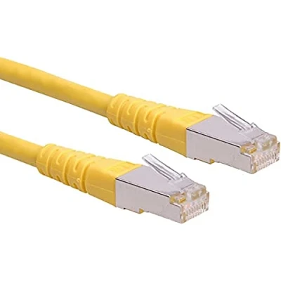 Afbeelding van ROLINE patchkabel Cat.6 (Klasse E) S/FTP (PiMF), geel, 0,5 m
