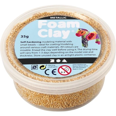 Afbeelding van Foam Clay Metallic Zilver, 35gr.