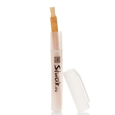 Afbeelding van Miswak natuurlijke tandenborstel inclusief reisetui. Siwak Original stokje Premium kwaliteit voor het poetsen en witter maken van tanden. Stopt bloedend tandvlees gingivitis.