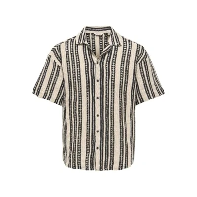 Afbeelding van Onsdani Crochet Ss Shirt, cloud dancer, L