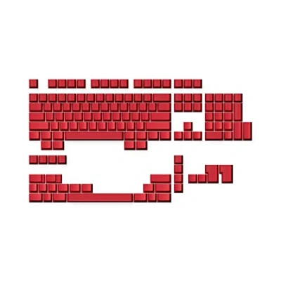 Afbeelding van Ranked Lege Premium Keycap set 1,4 mm Dikke PBT Cherry profiel voor Mechanisch Toetsenbord (Rood, 139 Toetsen)