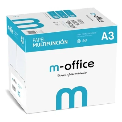 Afbeelding van A3 papier, 80 g, 5 verpakkingen à 500 vel, multifunctioneel papier voor inkjet en laserprinters, A4 vellen, 297 x 420 mm, ideaal kantoor thuis, m (2500 vellen)