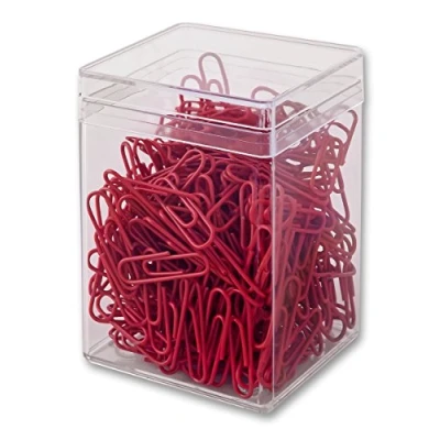 Afbeelding van Victory Office Products 60286H300 03 paperclips 28 mm 300 stuks rood met kunststof bekleed