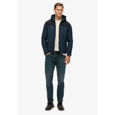 Afbeelding van Soft Shell Trekker Jas met Capuchon Blauw Grootte: M