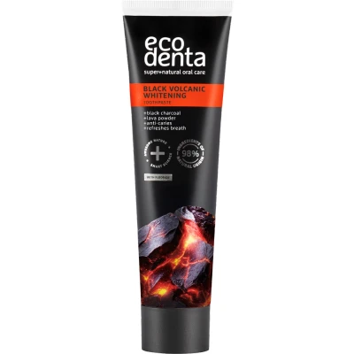 Afbeelding van Ecodenta Black Volcanic Whitening Toothpaste 100ML