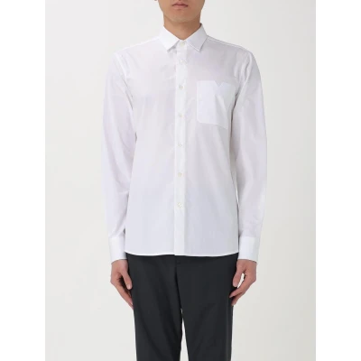 Afbeelding van Cotton Poplin Shirt with Long Sleeves and Chest Pocket White