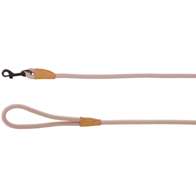 Afbeelding van Flamingo Hondenriem Malibu Taupe 130 cm 10 mm Karabijnhaak met matzwarte afwerking