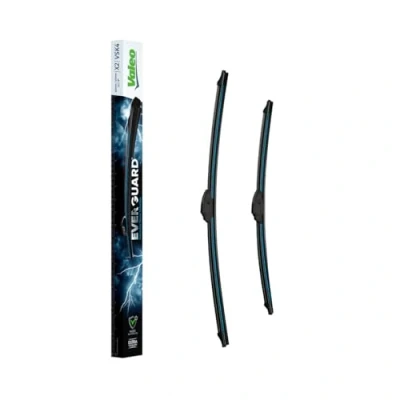 Afbeelding van Valeo Everguard VSK4 Premium Set Siliconen Flatblades met 2X verlengde levensduu, Lengtes: 650mm of 400mm Voorzijde (Per 2 stuk) 566020