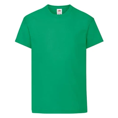 Afbeelding van Fruit of the Loom Origineel T shirt voor kinderen, Groen (Kelly Groen), 9 11 jaar