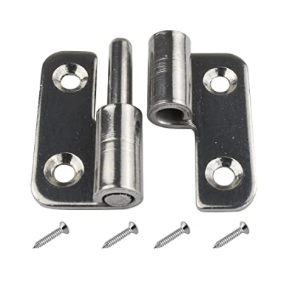 Afbeelding van 6Pcs 1.5 &quot;Afneembare Scharnier, Kleine Slip Joint Vlag Scharnieren, Lift Off Afneembare Deurscharnieren, 304 Roestvrij Staal, Linkshandig