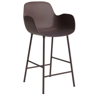 Afbeelding van Normann Copenhagen Form Armchair Barkruk 65cm Bruin