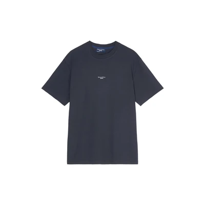 Afbeelding van Marc O&#039;Polo Denim Tshirt basic, Heren, Maat: Medium, True navy