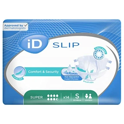 Afbeelding van iD Expert Incontinentiepads, snel absorberend, wegwerpbare incontinentieslips, anti lekbescherming, wetness indicator, comfortabel katoengevoel, geurcontrol, maat S, X Plus, 50 90 cm