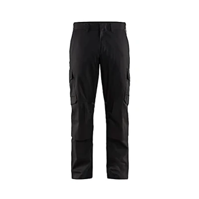 Afbeelding van Blaklader Industrie werkbroek stretch met kniezakken 1448 1832 Zwart/Donkergrijs