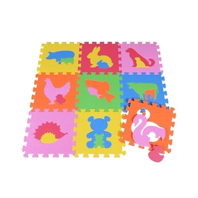 Afbeelding van knorr toys® Puzzelmatten dieren, 9 stuks