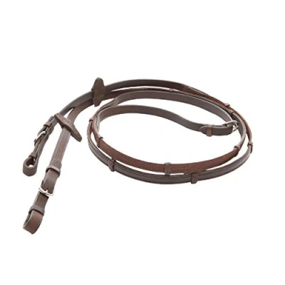 Afbeelding van Kavalkade Softgrip lederen teugel (pony, bruin)
