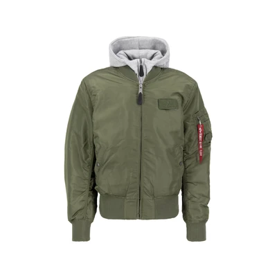 Afbeelding van Alpha Industries MA 1 D Tec bomberjack voor heren Sage Green