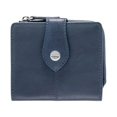 Afbeelding van Maître Portemonnee Lemberg Alberta Purse SH6F Midblue Blauwgrijs