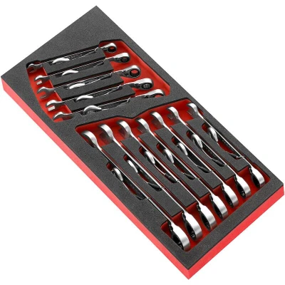 Afbeelding van Facom sls mod foam 12 ringsteekratelsleutel 8 19mm MODM.467J12SLS