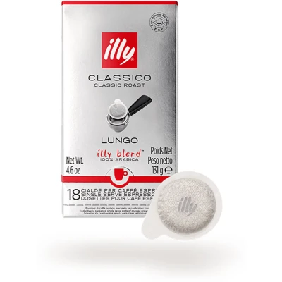 Afbeelding van 25% korting met code illy E.S.E. Servings Monodose Classico lungo (Klassieke Branding) 1 stuk 130 g