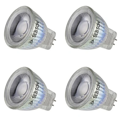 Afbeelding van SEBSON GU4 / MR11 LED Lamp 3W vervangt 20W 220lm Warm Wit 3000K Niet Dimbaar 36 Stralingshoek Spot 12V ø35x40mm Set van 4
