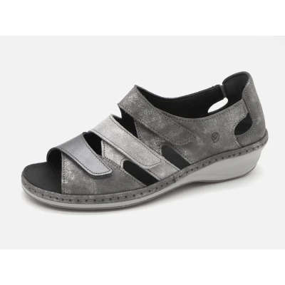 Afbeelding van Suave Dames Sandaal 0962TTE Donkergrijs/Combi Maat 37