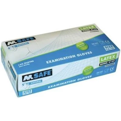 Afbeelding van M safe 4160 disposable latex handschoen 100 stuks 9 l