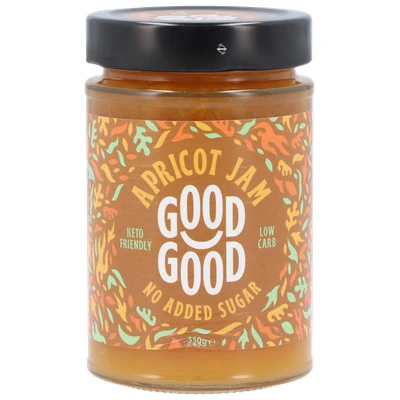Afbeelding van Good Sweet Apricot Jam met Stevia (330 gr)