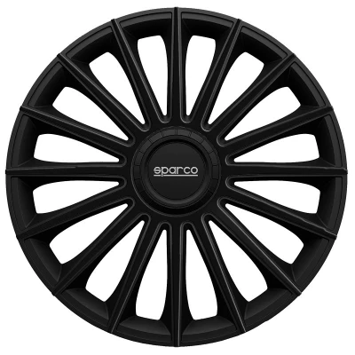 Afbeelding van Sparco 4 Delige Wieldoppenset Treviso 16 inch zwart