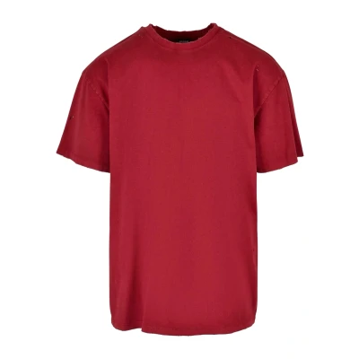 Afbeelding van Urban Classics Distressed Tshirt basic, Heren, Maat: Large, Brickred