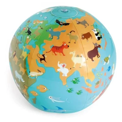 Afbeelding van Scratch europe strandbal wereldbol
