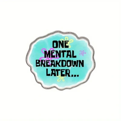 Afbeelding van Jambo® Spongebob Pin Pins Badge One Mental Breakdown Later Met sluiting