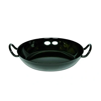 Afbeelding van Riess, 0603 022, Slemmerpan 30, CLASSIC ZWARTEMAILLE, diameter 30 cm, hoogte 7,9 email, zwart, serveerpan, gourmetpan