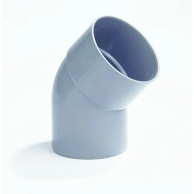 Afbeelding van Dyka Bocht 1x lijmmof spie 45 PVC keurmerk BRL52100 40mm