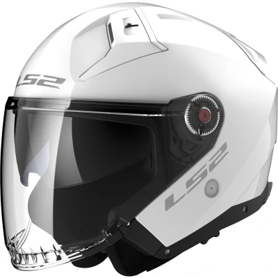 Afbeelding van LS2 OF603 Infinity II Solid Jet helm, wit, afmeting 3XL voor man
