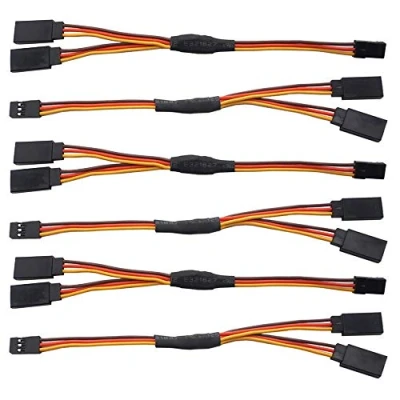 Afbeelding van GTIWUNG 6 stks JR stijl Servo Y harnas, &quot;/ 150 mm kabels, RC standaard uitbreidingen, 3 pins kabel verlengkabel, connector Verlengingsservokabel
