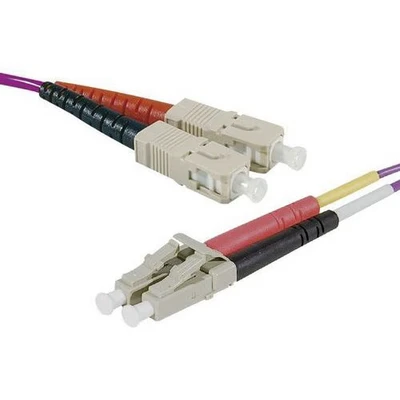 Afbeelding van Draadbrug optisch Duplex 2 mm OM4 SC UPC/LC UPC erika m