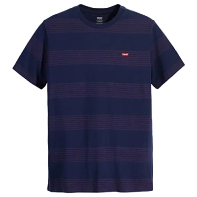 Afbeelding van Levi&#039;s Original Tshirt print, Heren, Maat: XS, Lilac/dark blue
