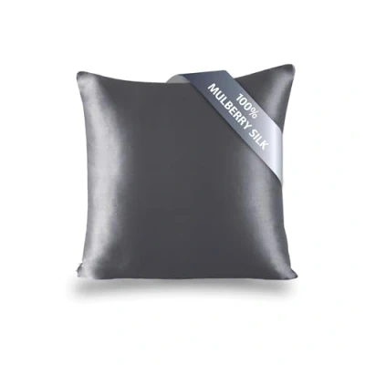 Afbeelding van townssilk Kussensloop, 100% zijde, 19 momme, 1 stuk, 60 x cm, donkergrijs