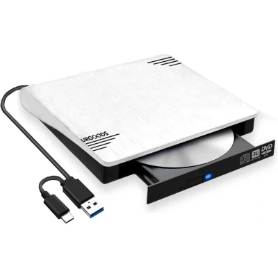 Afbeelding van Externe DVD Speler voor Laptop DVD/CD Brander Windows en Mac USB 3.0 C