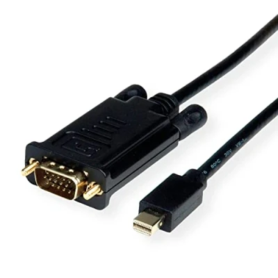 Afbeelding van ROLINE Cable Mini DisplayPort VGA, DP m VGA M, zwart, 5